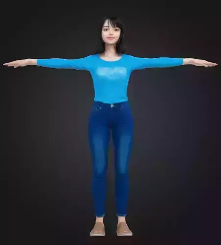 Young Asian Curvy Girl Model