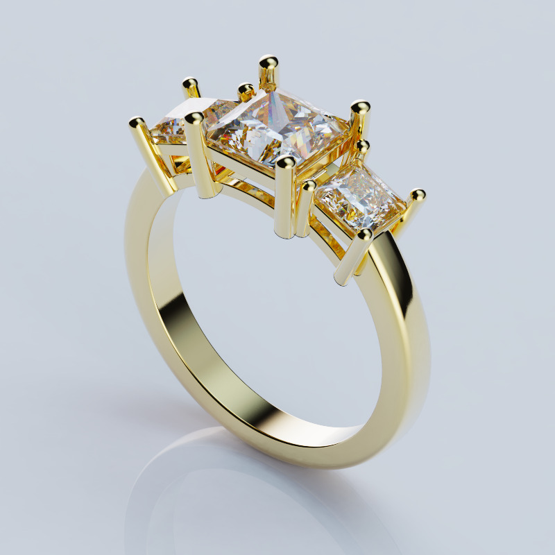 Ring  Princess 16 5 mm 3D print model_2