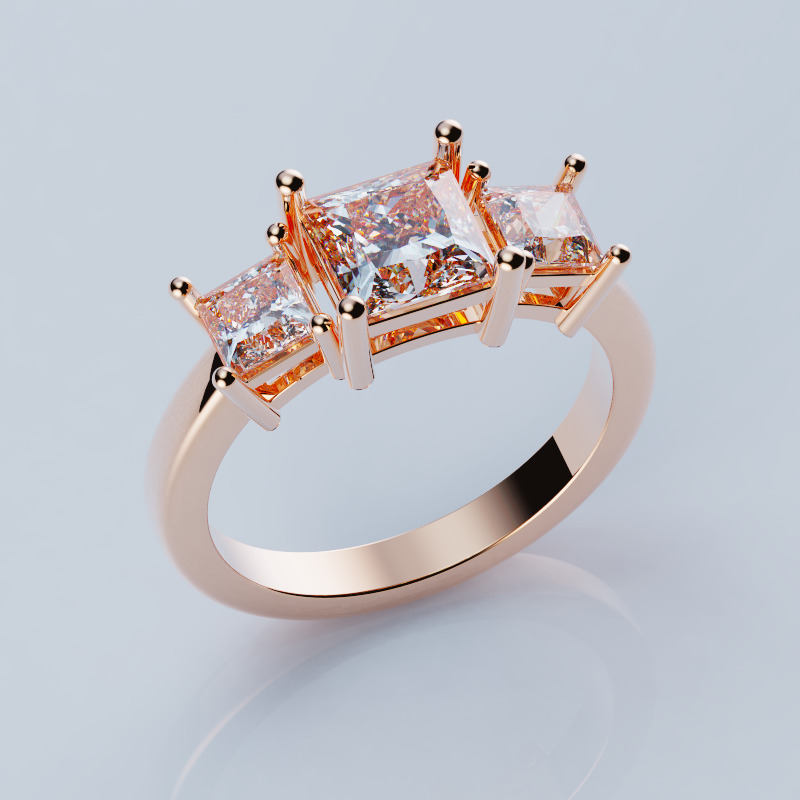 Ring  Princess 16 5 mm 3D print model_1