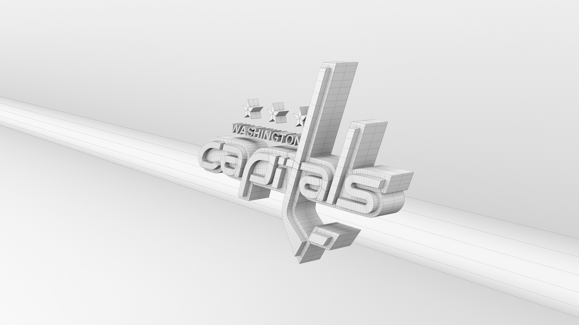 NHL Washington Capitals Team Logo 3D model_11