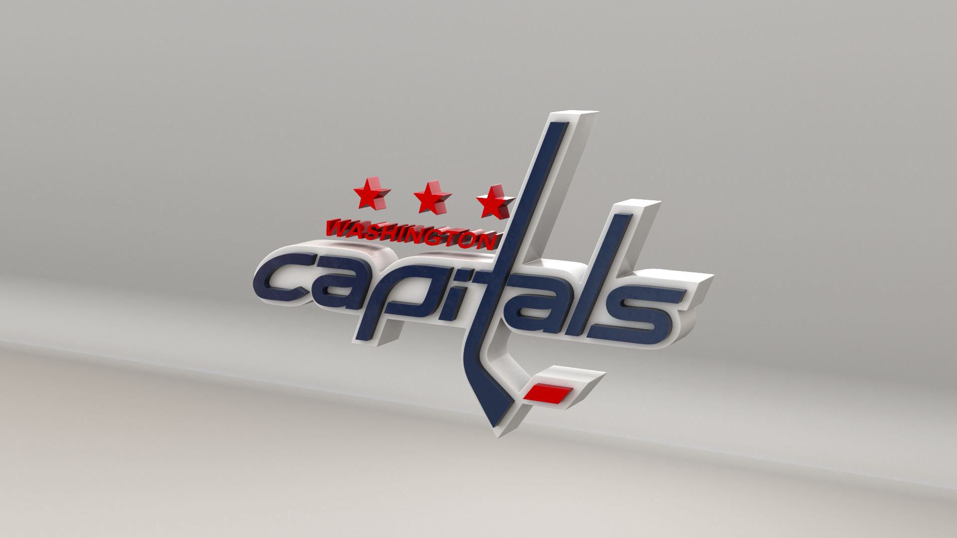 NHL Washington Capitals Team Logo 3D model_6