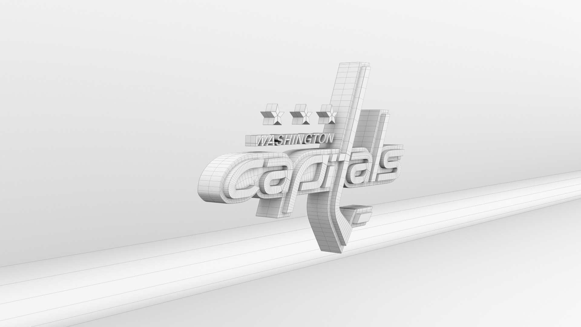 NHL Washington Capitals Team Logo 3D model_10
