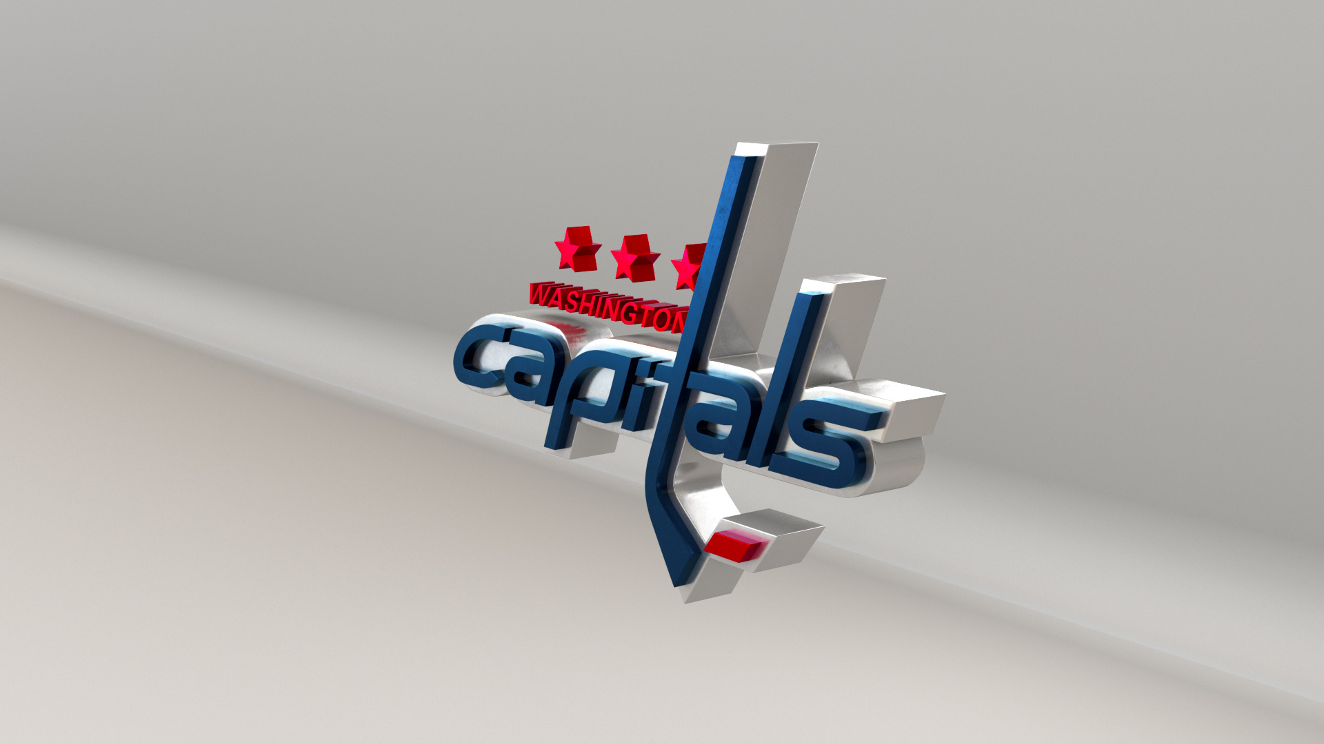 NHL Washington Capitals Team Logo 3D model_5