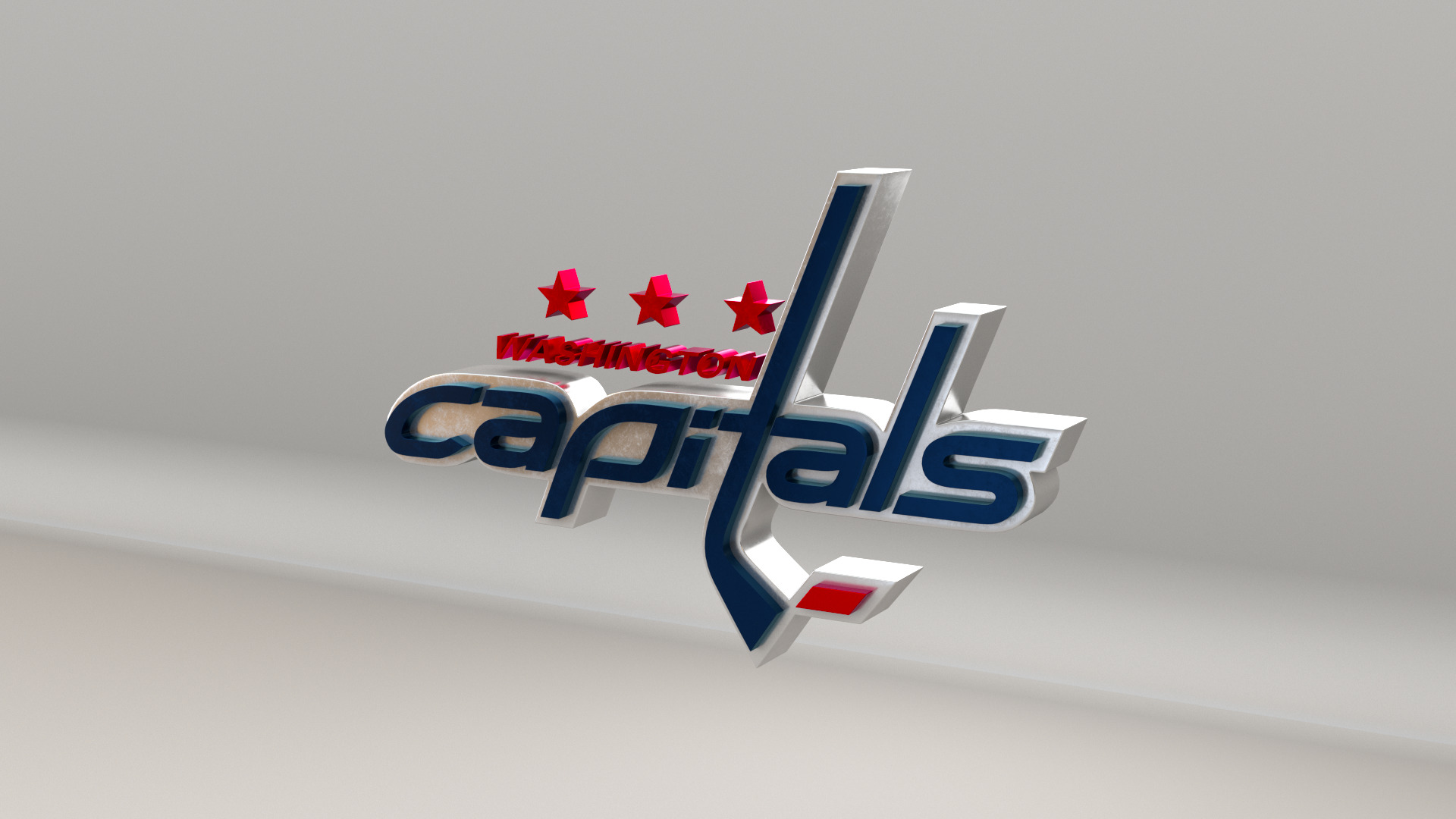 NHL Washington Capitals Team Logo 3D model_2