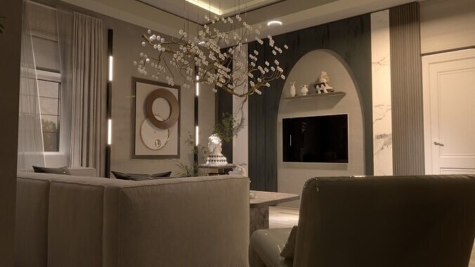 living room  3D model
