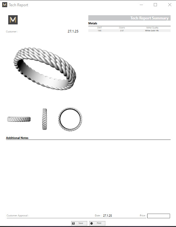 Ring Jessy 16mm 3D print model_7