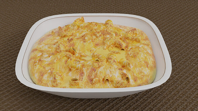 Cheese Macaroni  3D model 7