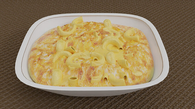 Cheese Macaroni  3D model 6
