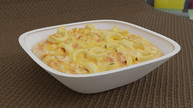 Cheese Macaroni  3D model 5