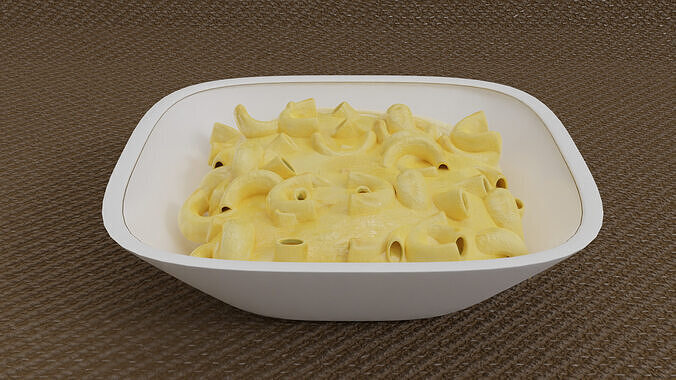 Cheese Macaroni  3D model 3