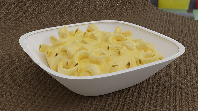 Cheese Macaroni  3D model 2