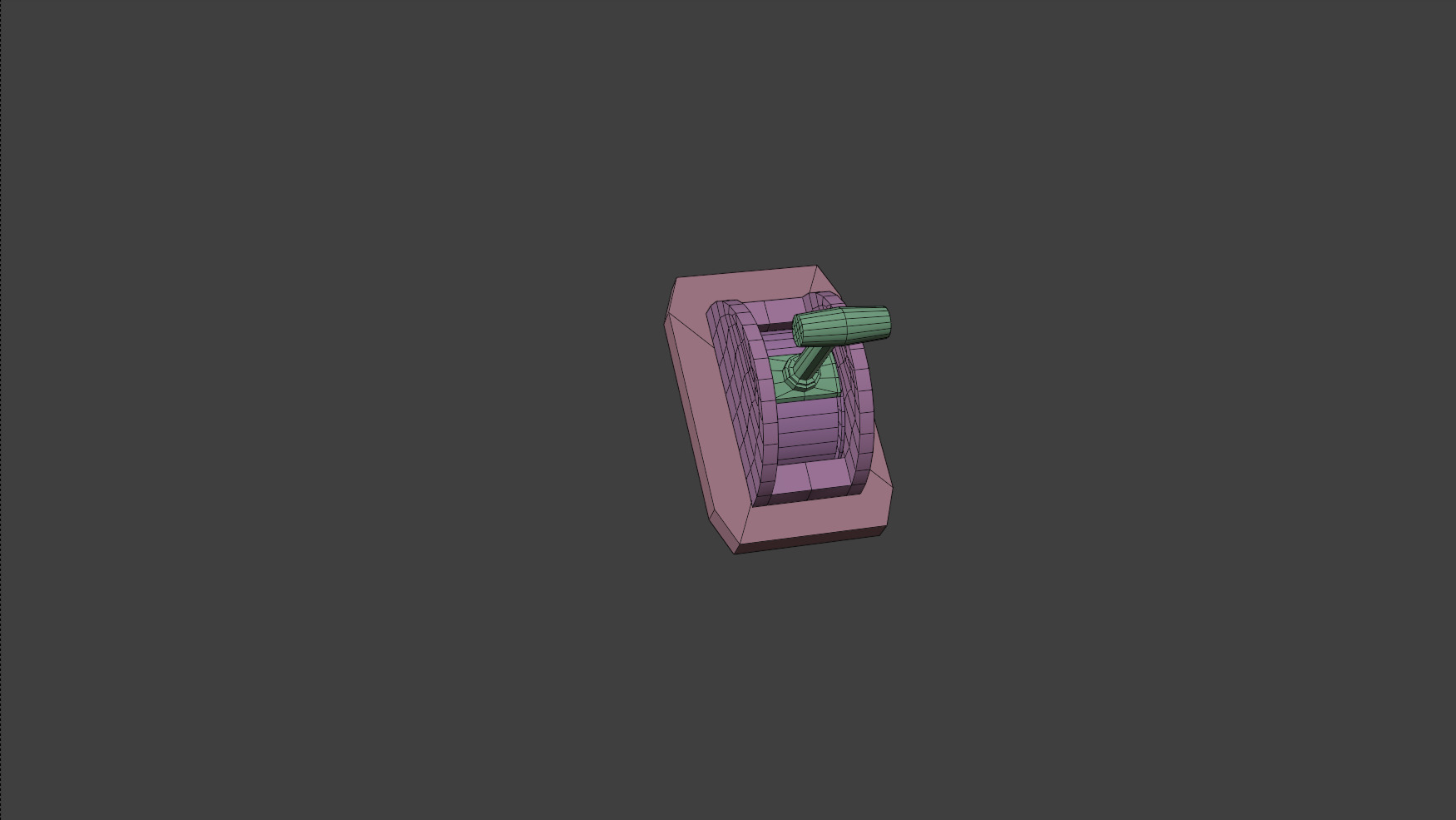 lever Low-poly 3D model_4