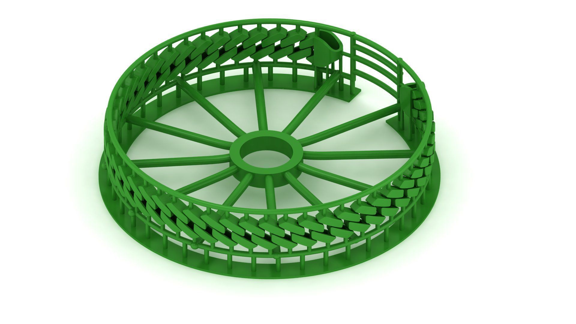 27 DIFFERENT SIZE MASSIVE SPIRAL  MIAMI CUBAN LINK BRACELET  3D Model Collection_6