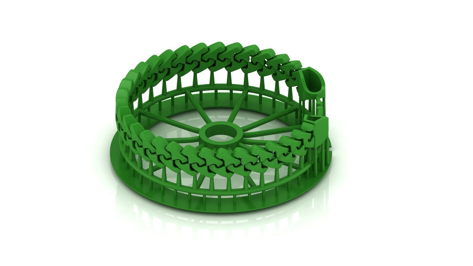 27 DIFFERENT SIZE MASSIVE SPIRAL  MIAMI CUBAN LINK BRACELET  3D Model Collection_16