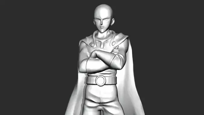 Saitama 3D Printable model STL File 3D print model