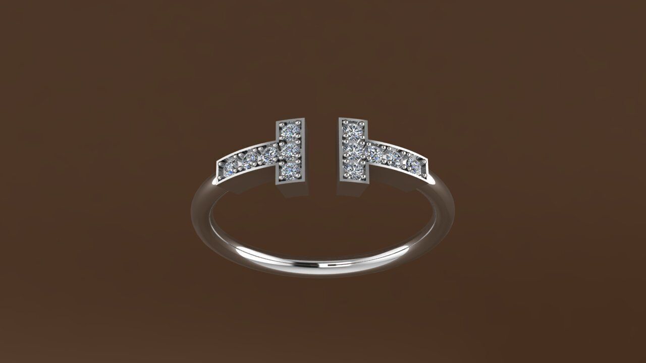 Tiffany Ring 3D print model_3