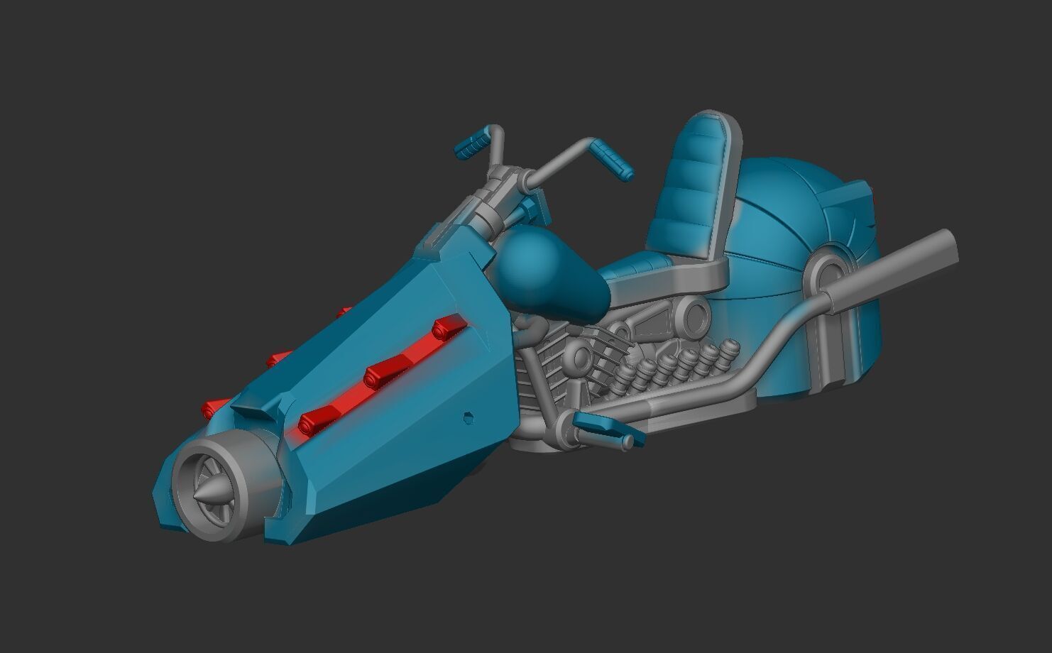 Cosmic Legions Noveunn Leen Hoverbike Vehicle 3D print model_1