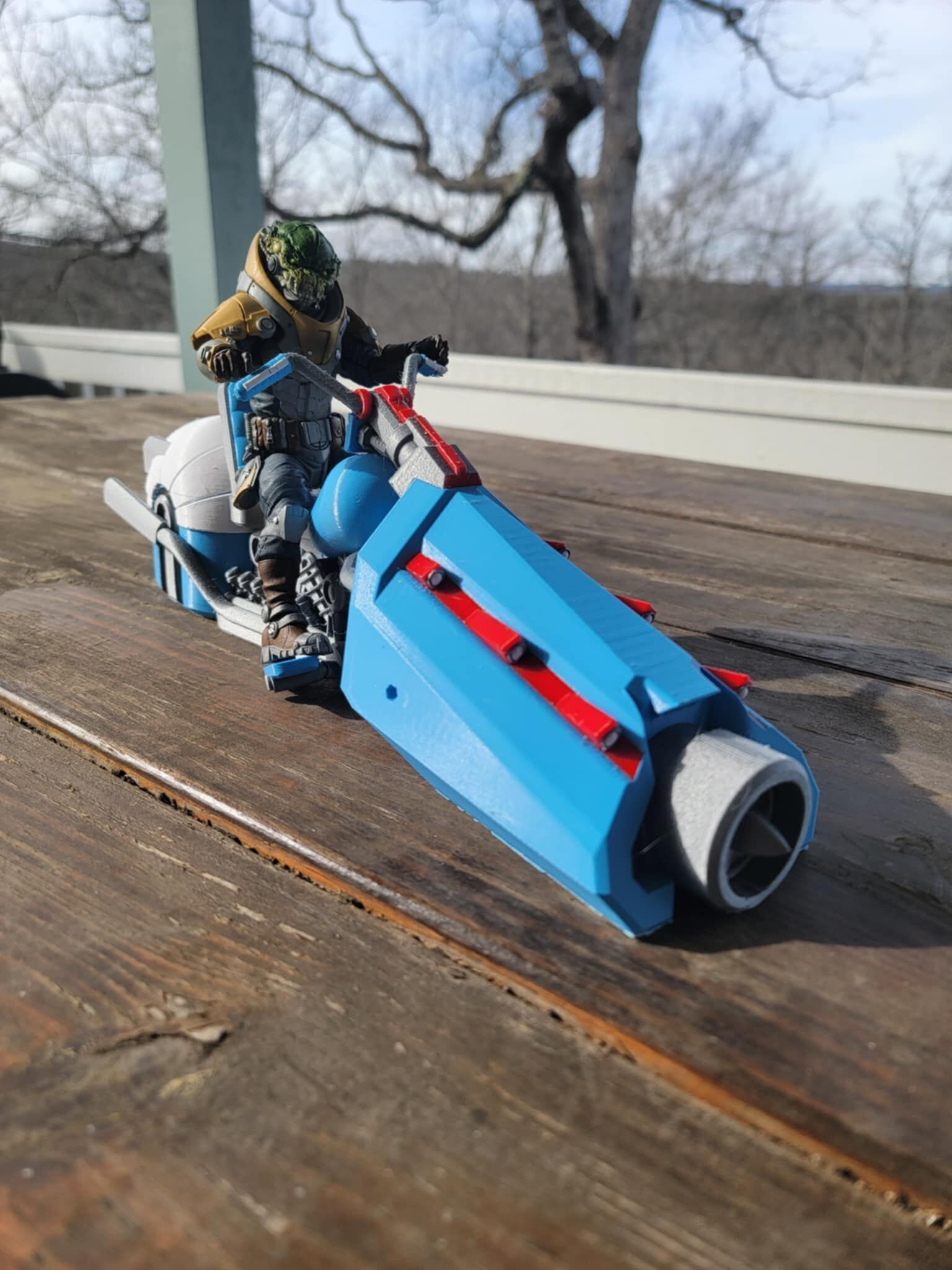 Cosmic Legions Noveunn Leen Hoverbike Vehicle 3D print model_7