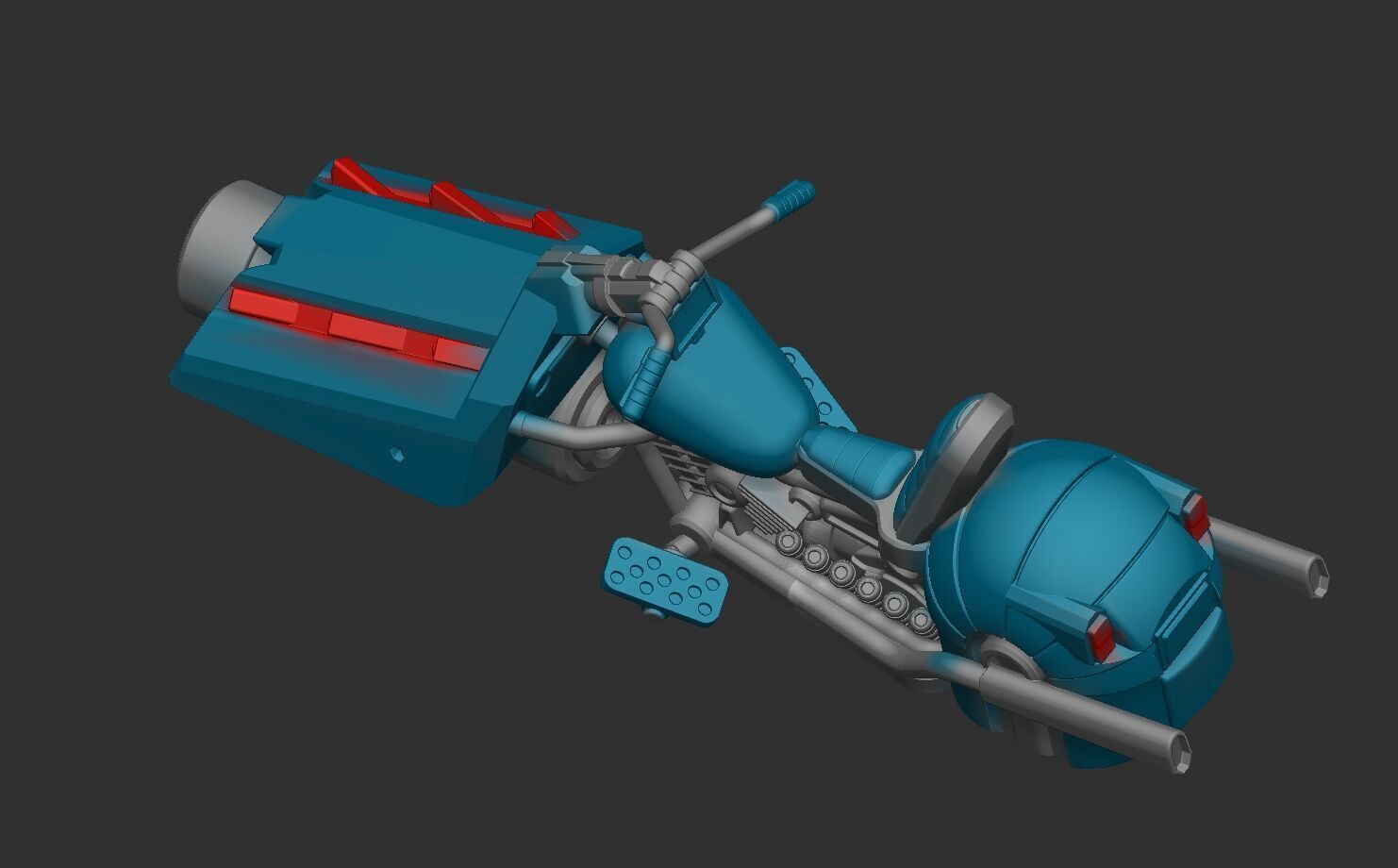 Cosmic Legions Noveunn Leen Hoverbike Vehicle 3D print model_4