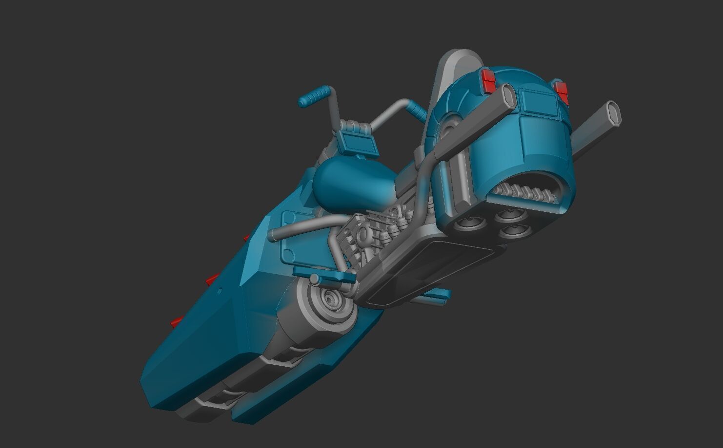 Cosmic Legions Noveunn Leen Hoverbike Vehicle 3D print model_6
