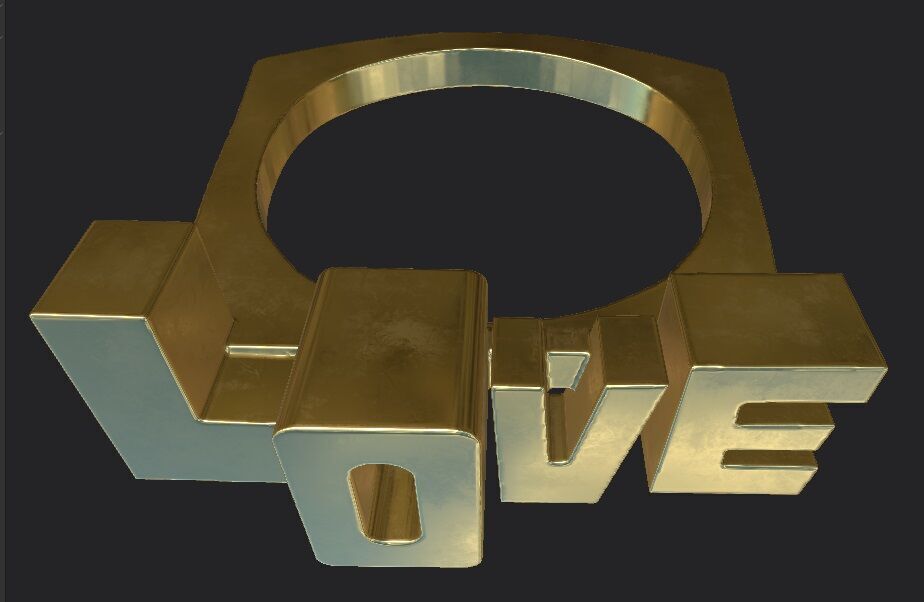 Golden Ring 3D model_4