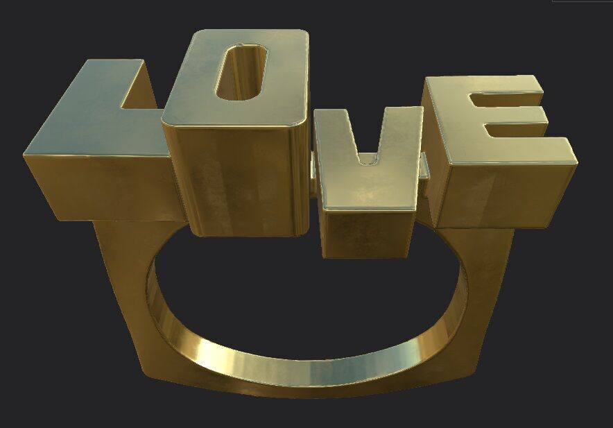 Golden Ring 3D model_2