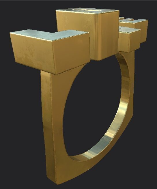 Golden Ring 3D model_5