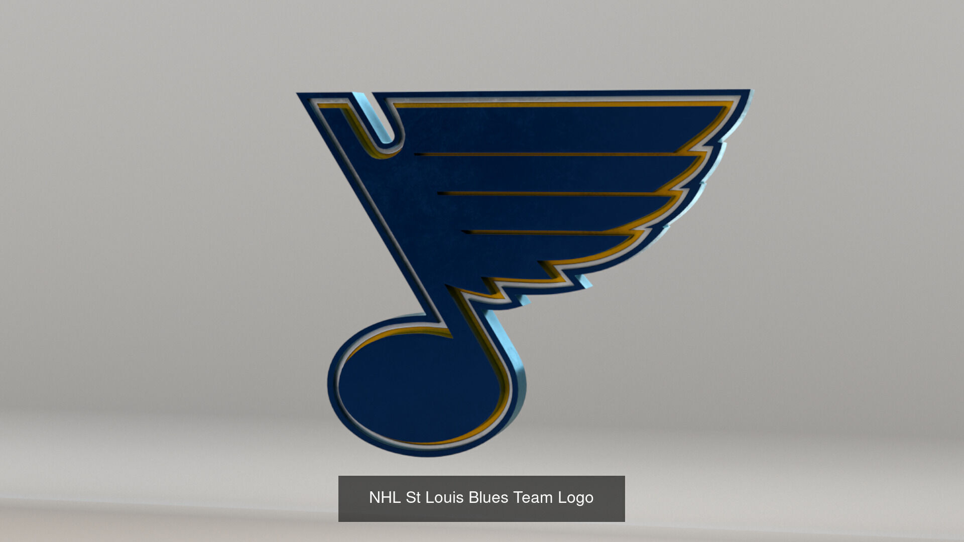 NHL Central Division Teams Logos 3D Model Collection_15