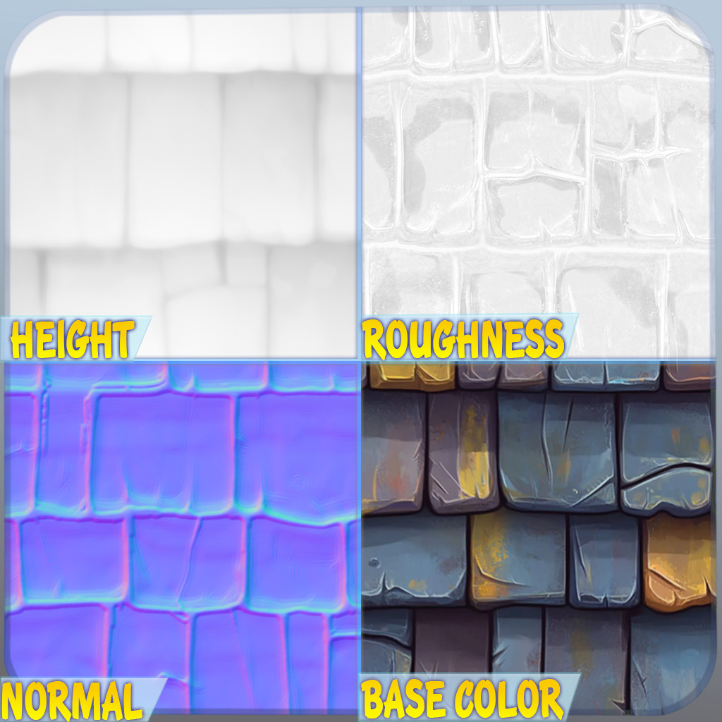 Stylized Roof Seamless Texture Texture_1