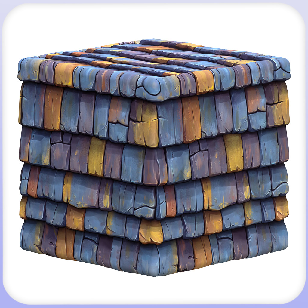 Stylized Roof Seamless Texture Texture_3