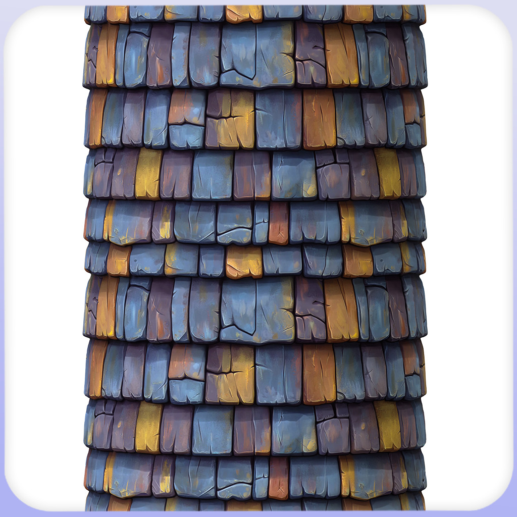 Stylized Roof Seamless Texture Texture_2