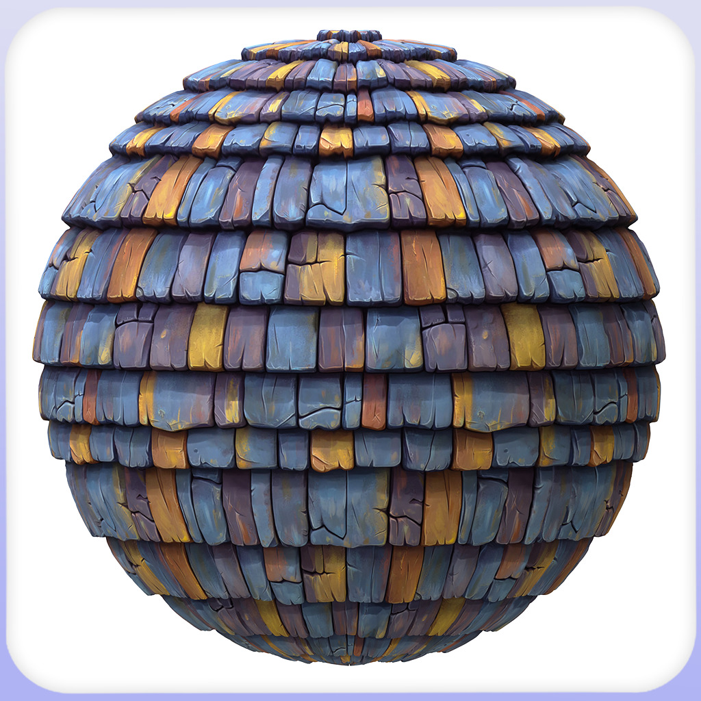 Stylized Roof Seamless Texture Texture_4