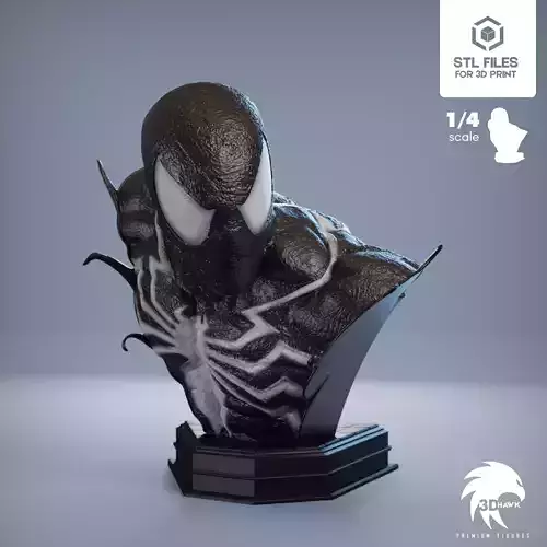 Spider-Man - Symbiont suit - Premium Bust Line 3D print model