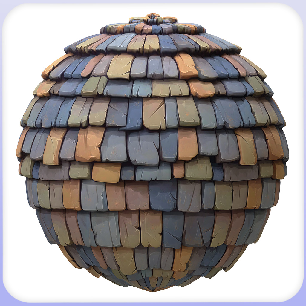 Stylized Roof Seamless Texture Texture_2