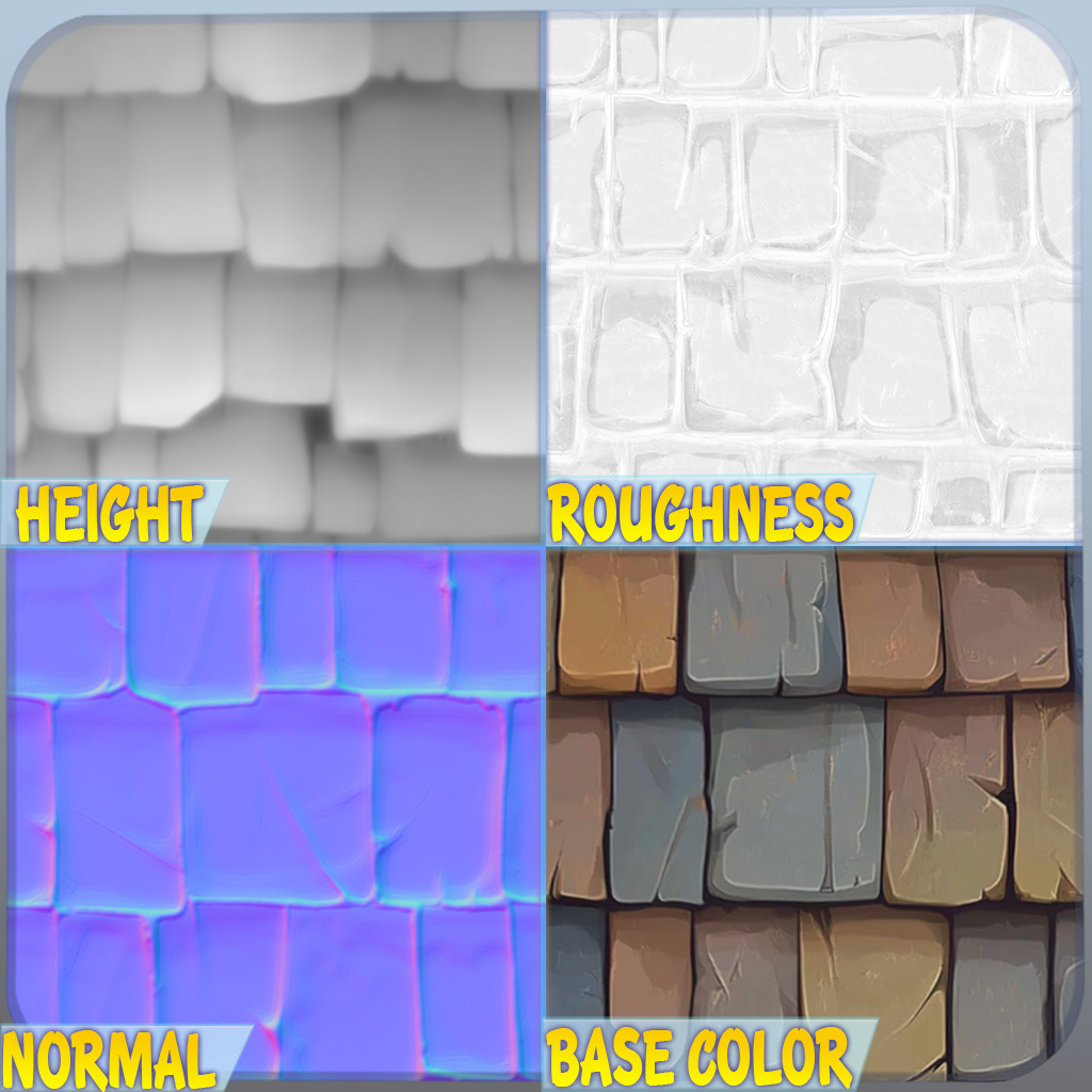 Stylized Roof Seamless Texture Texture_1