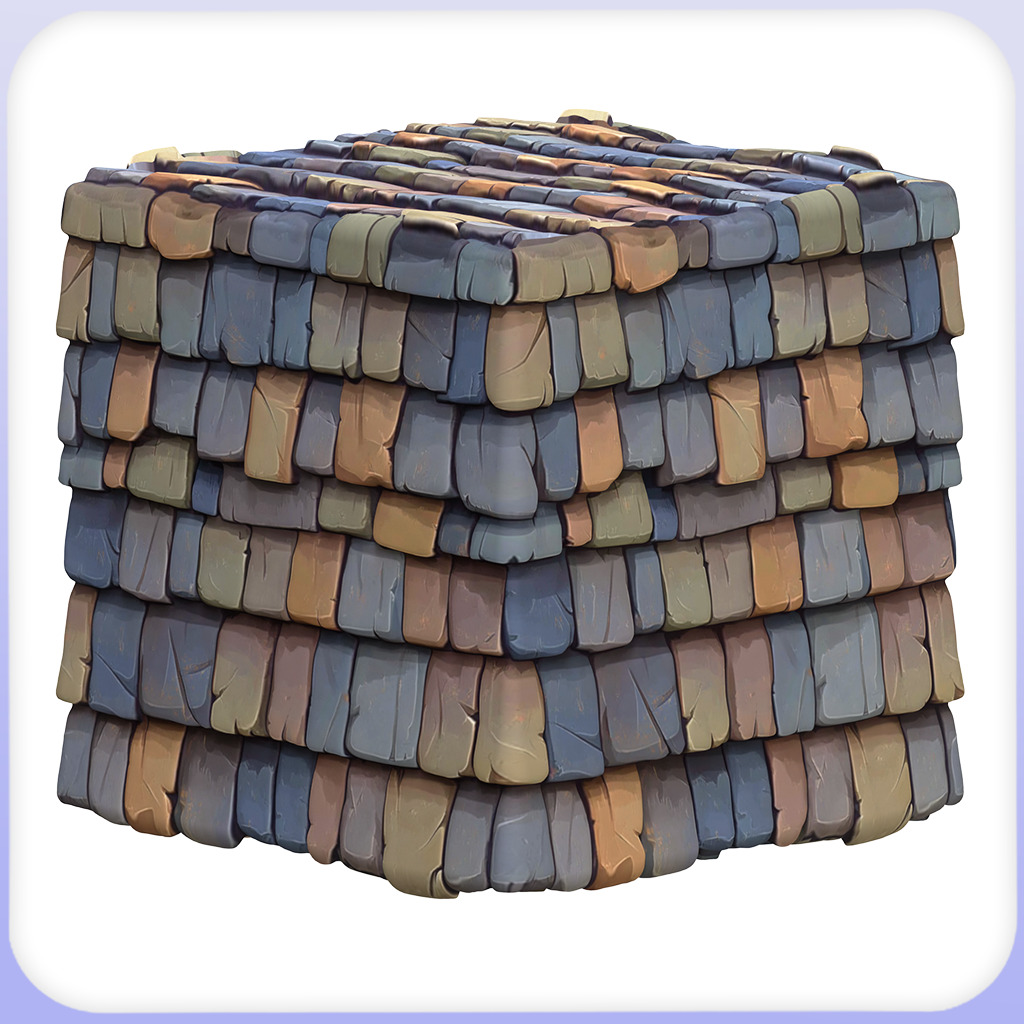 Stylized Roof Seamless Texture Texture_3