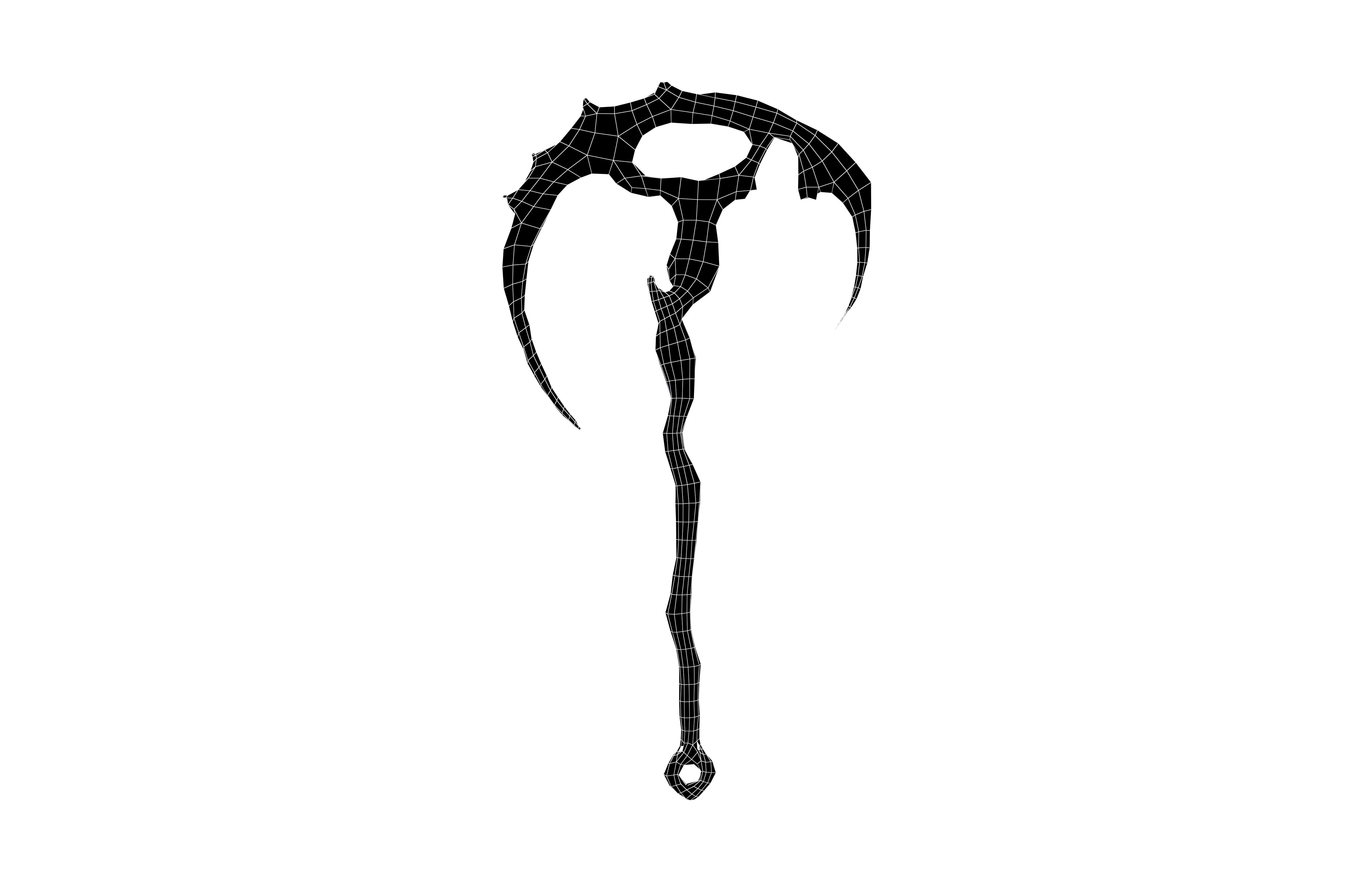 Cartoon Blade v1 001 Low-poly 3D model_6