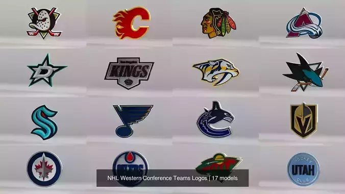 NHL Western Conference Teams Logos