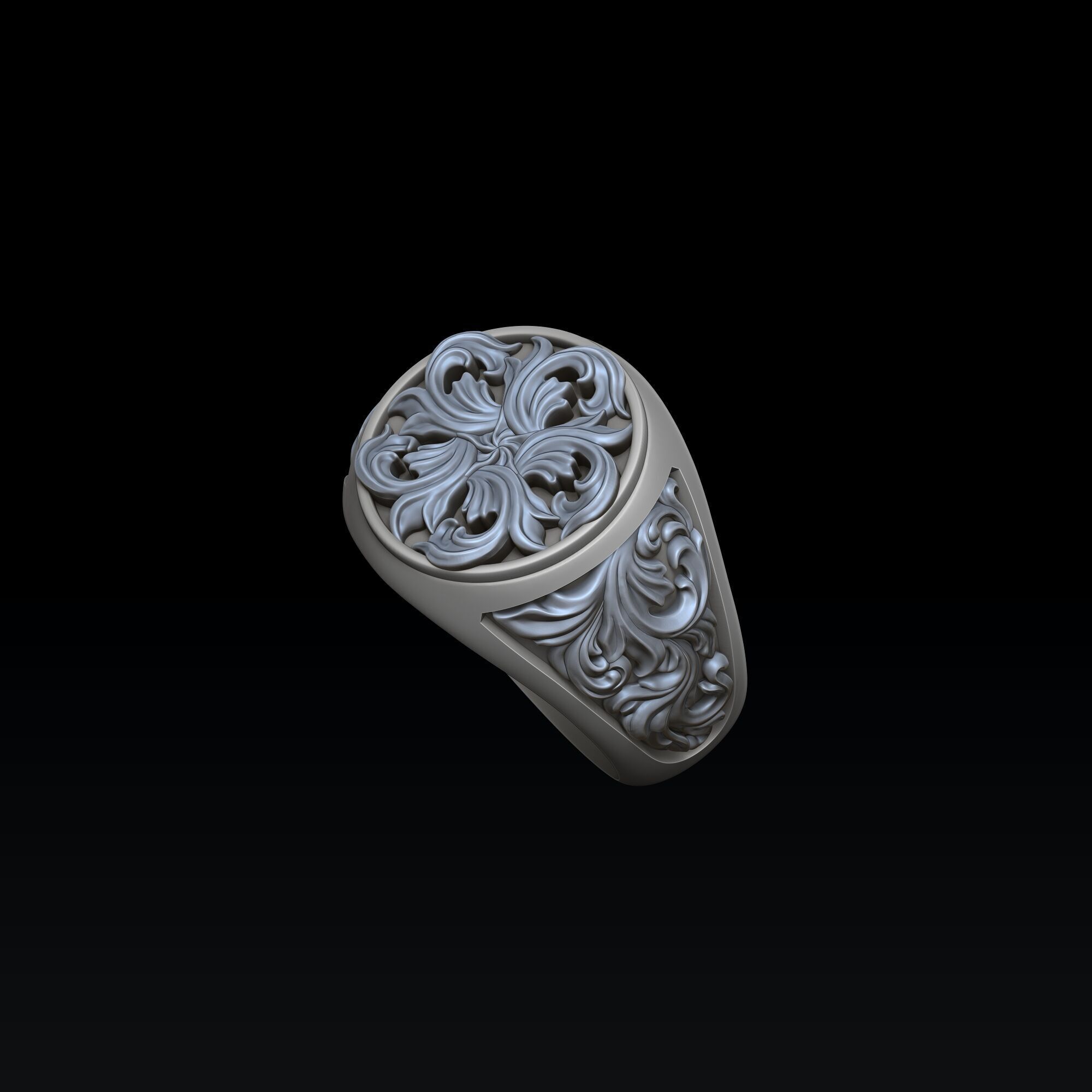 Ornamental Ring and Pendant Collection Set Pack 3D print model_5