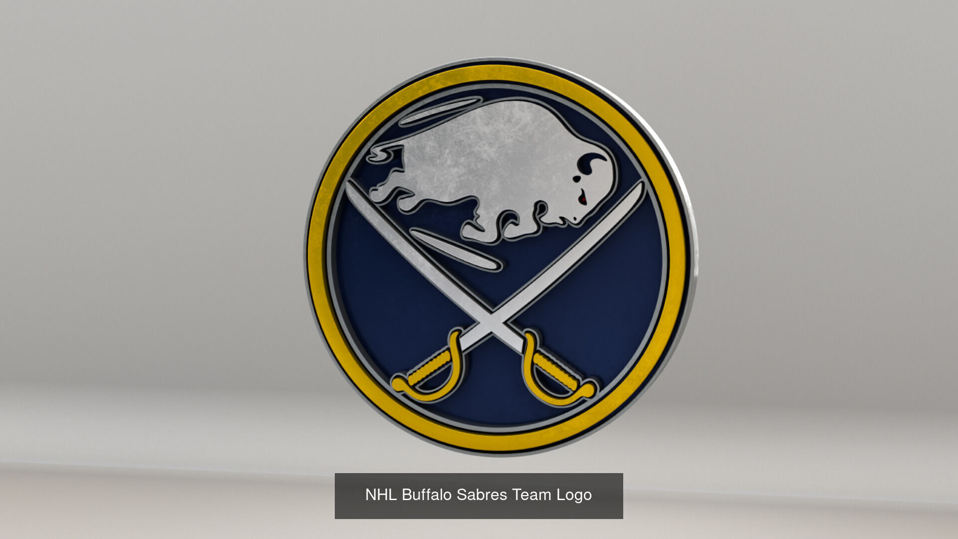 NHL All Teams Logos 3D Model Collection_35