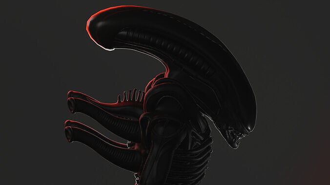 xenomorph drone Low-poly 3D model