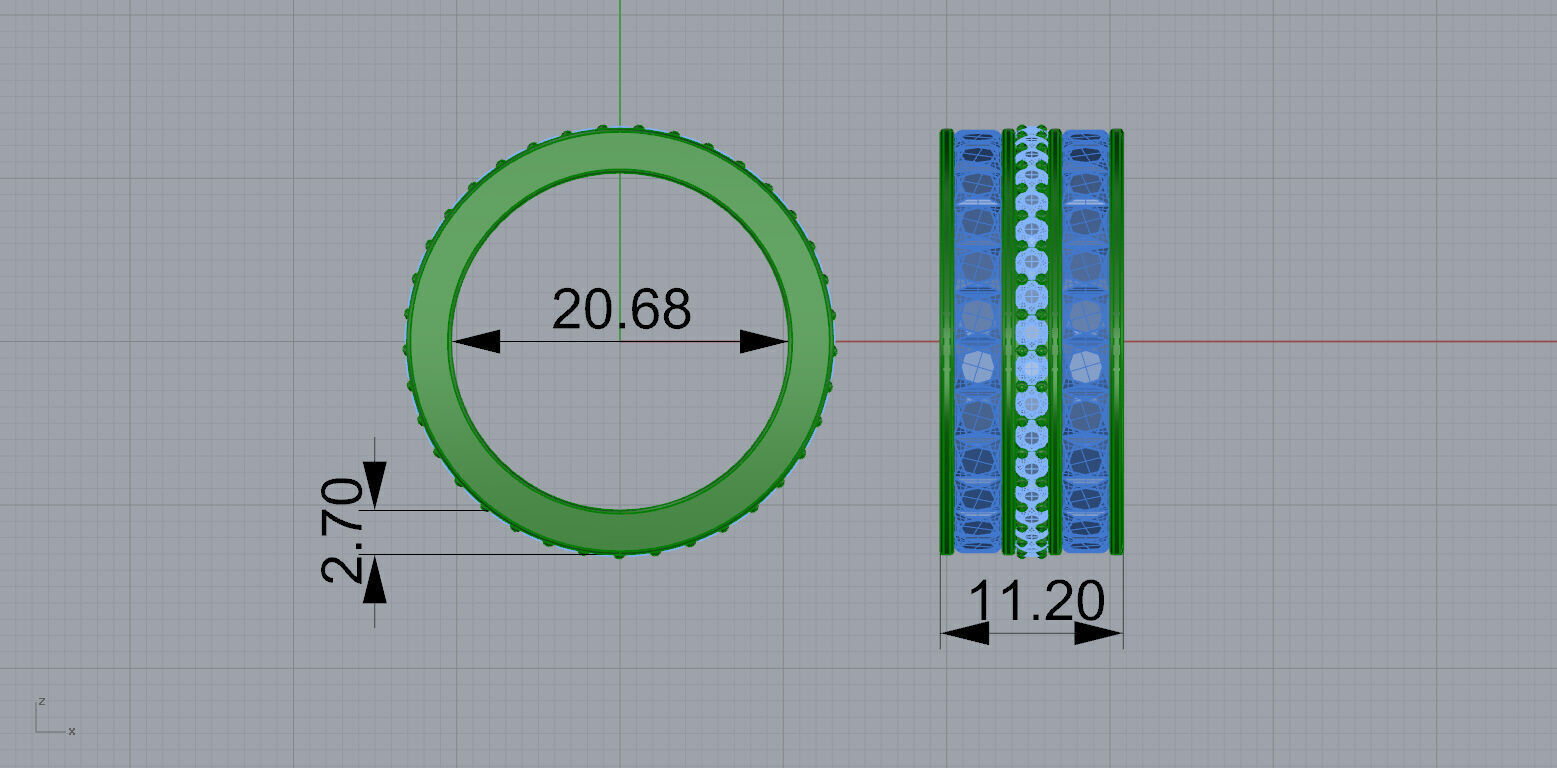 Gold N1261 3D print model_5
