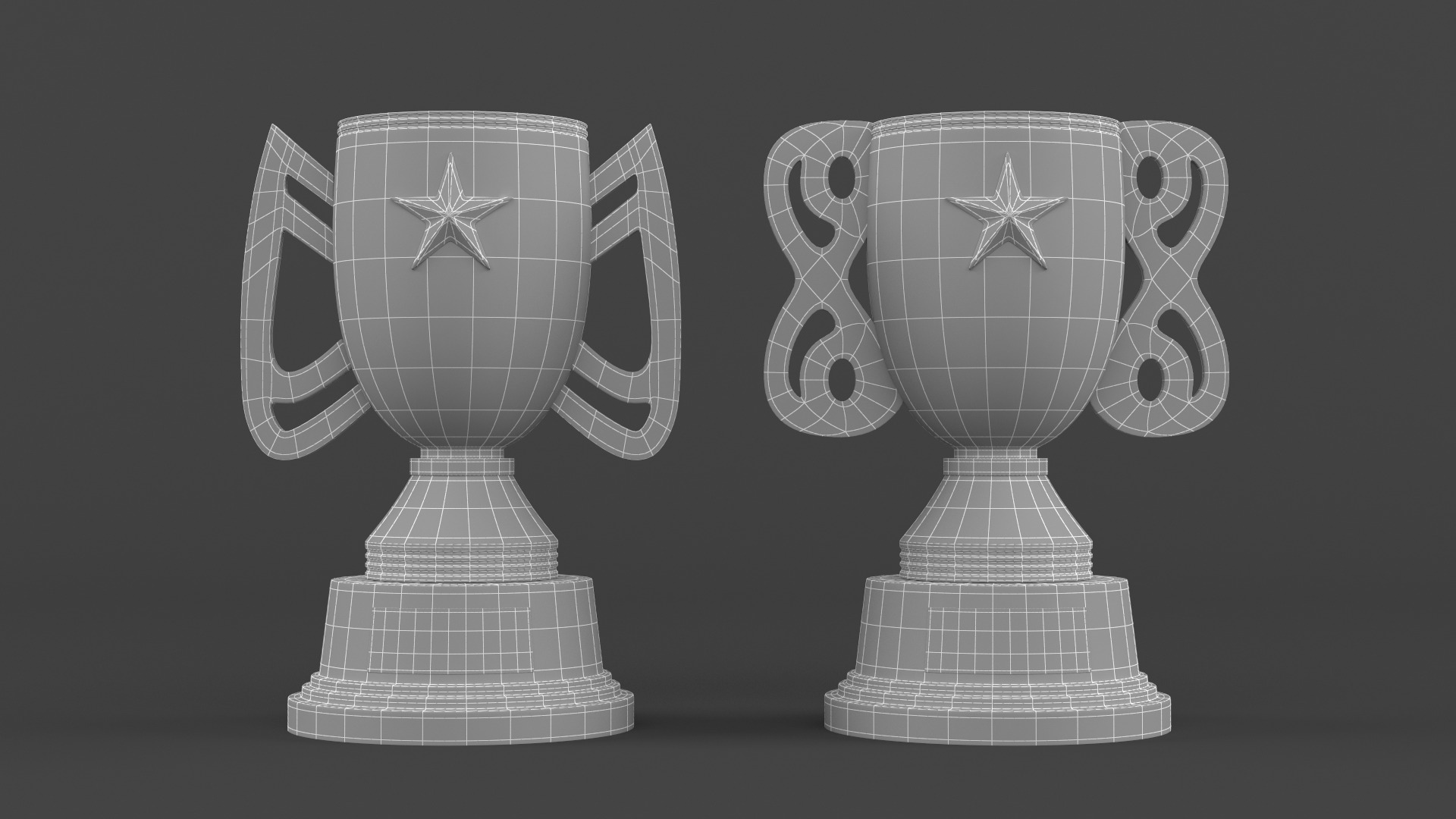 Trophy Cups 3D model_5