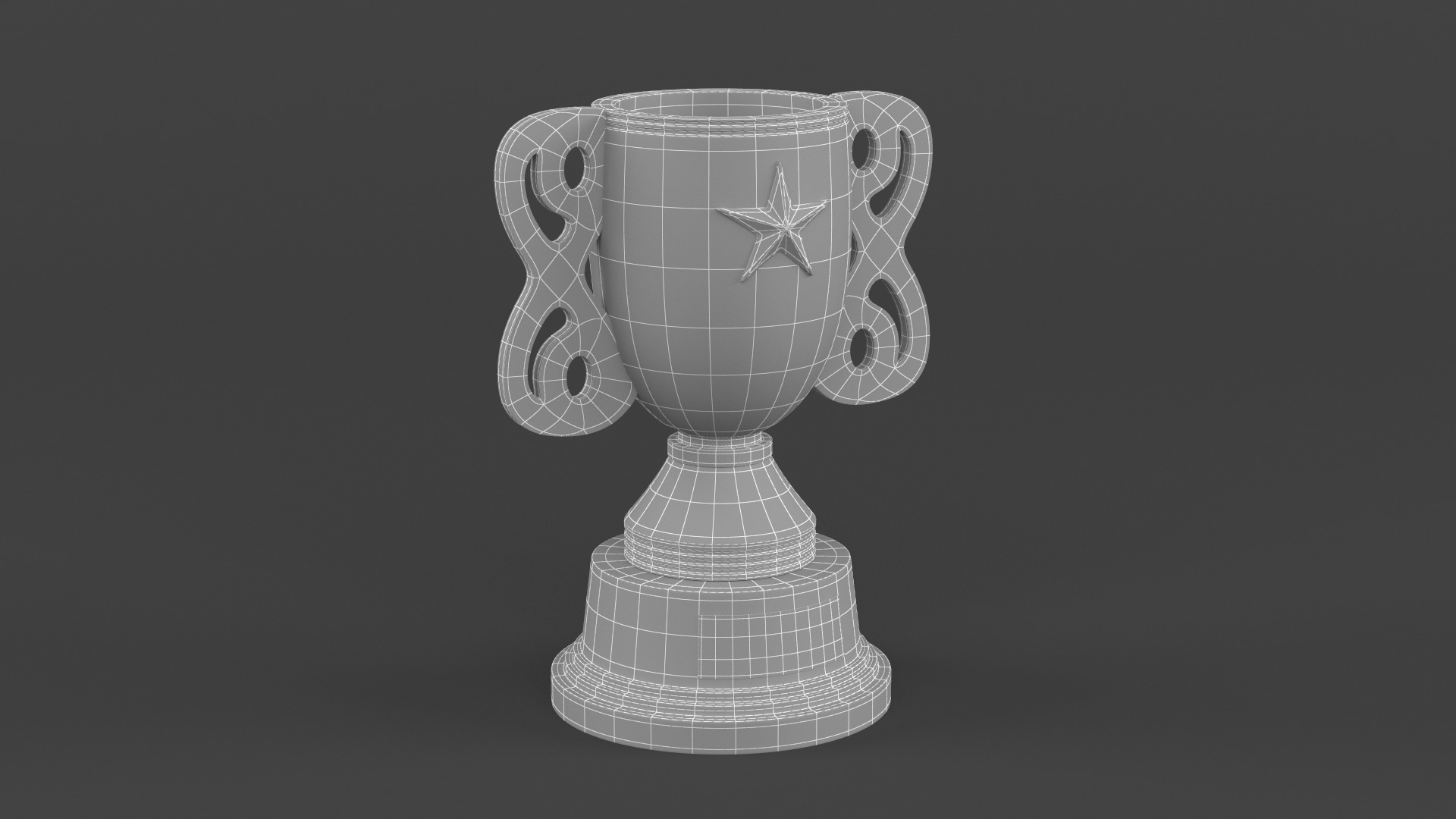 Trophy Cups 3D model_9