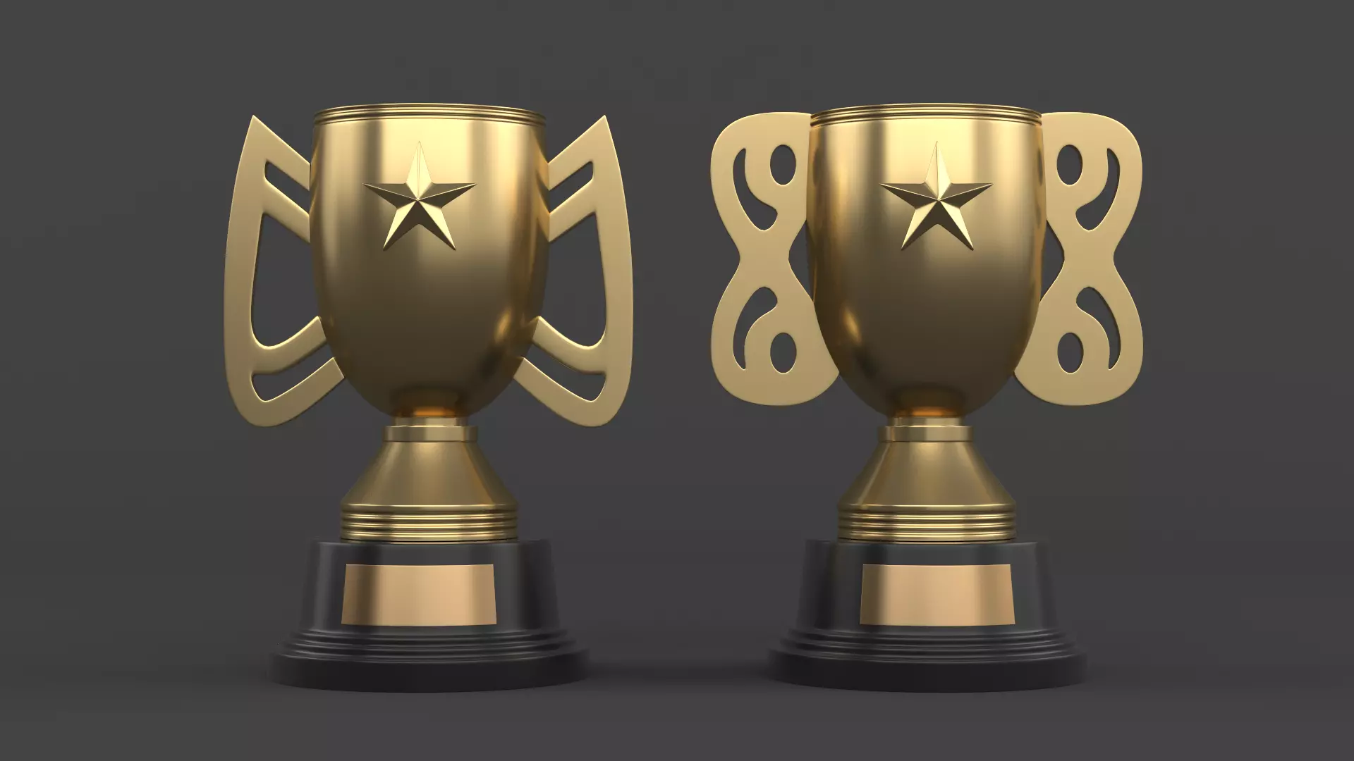 Trophy Cups 3D model_0