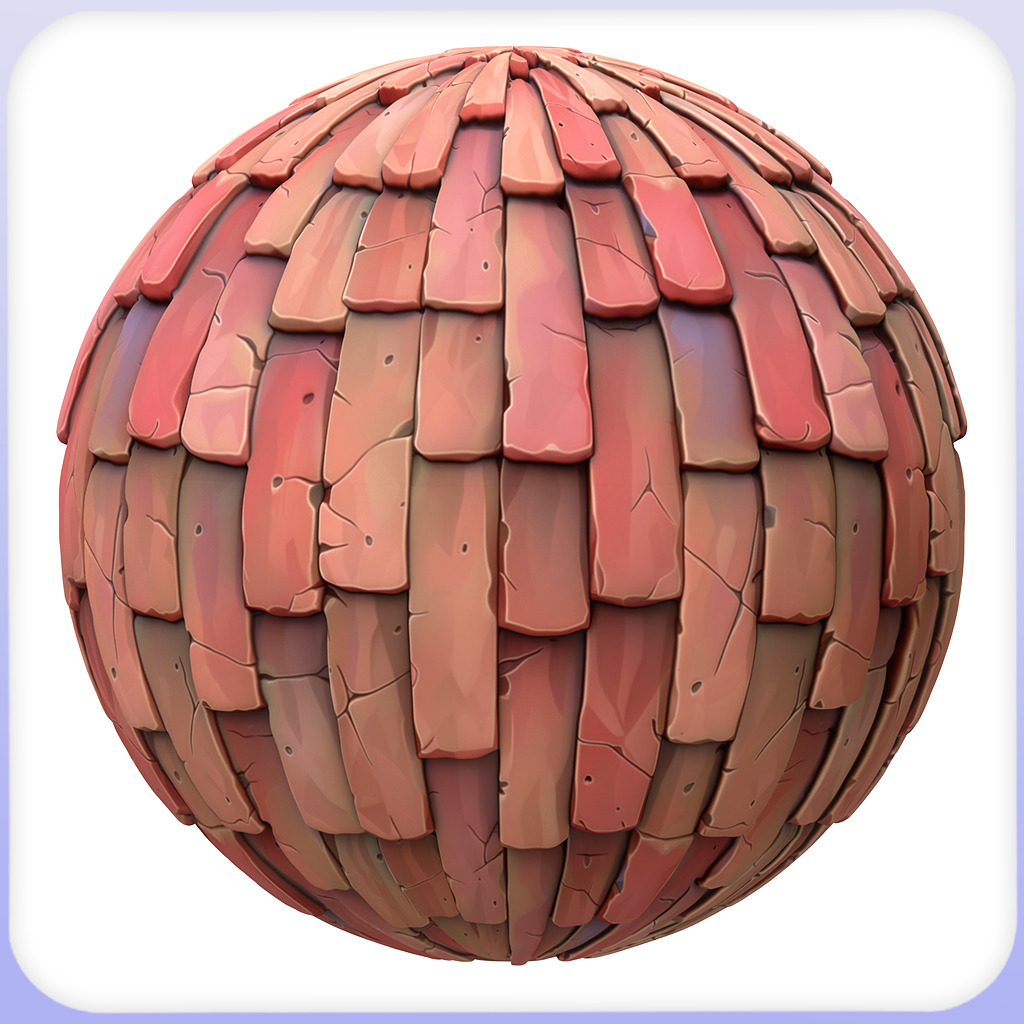  Stylized Roof Seamless Texture Texture_2