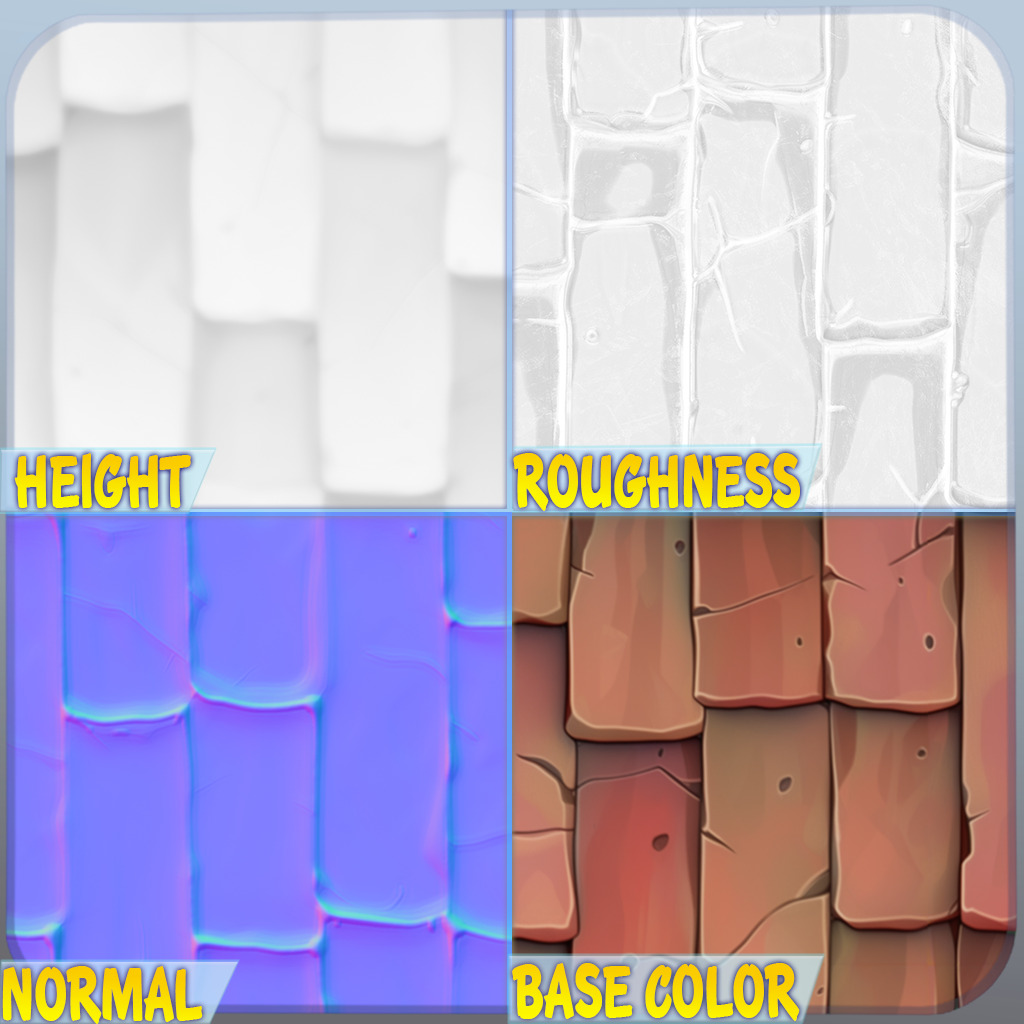  Stylized Roof Seamless Texture Texture_1