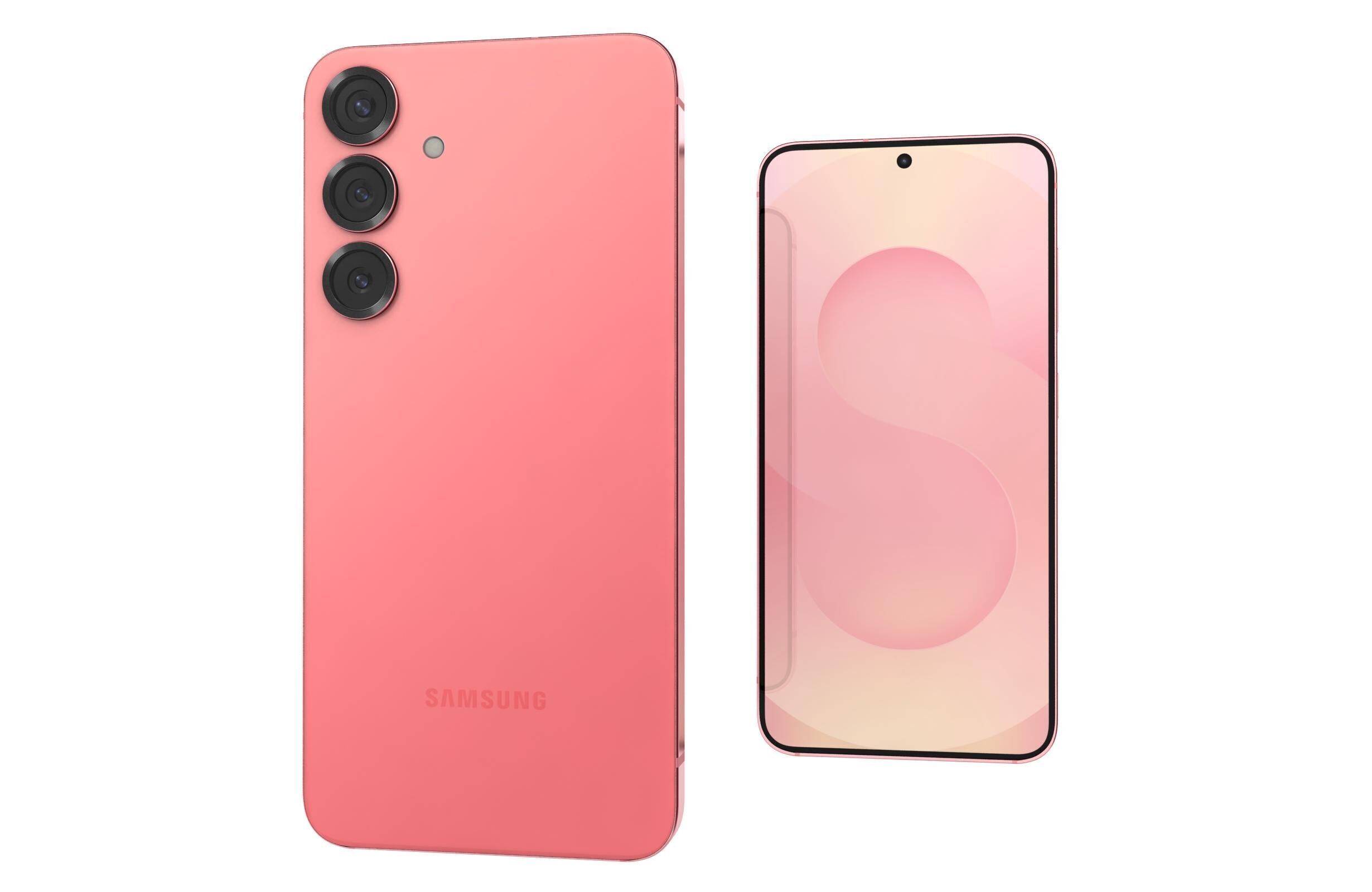 Samsung Galaxy S25 Plus Coralred 3D model_7