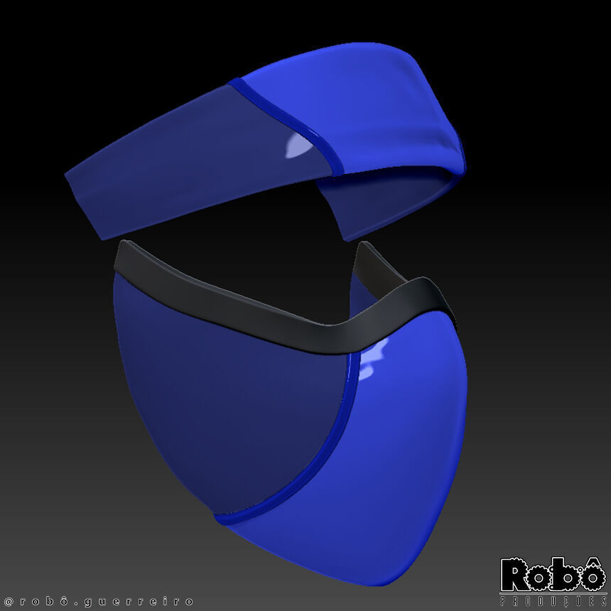 Kitana Mileena Klassic Mask - Bandana Cosplay - MK1 3D print model_8