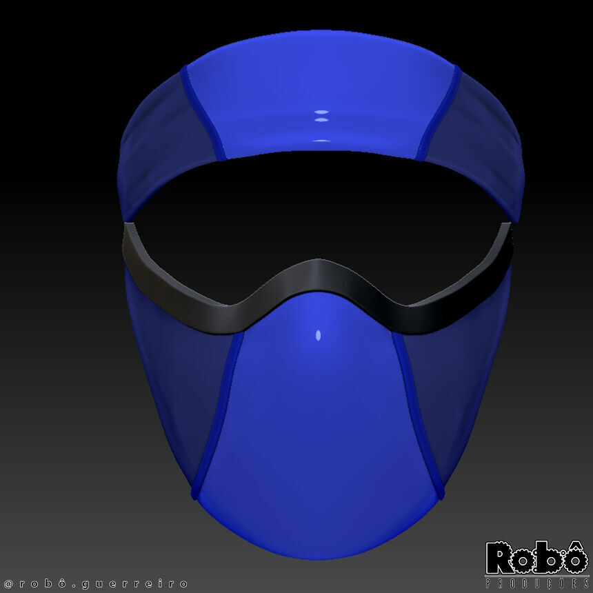 Kitana Mileena Klassic Mask - Bandana Cosplay - MK1 3D print model_10